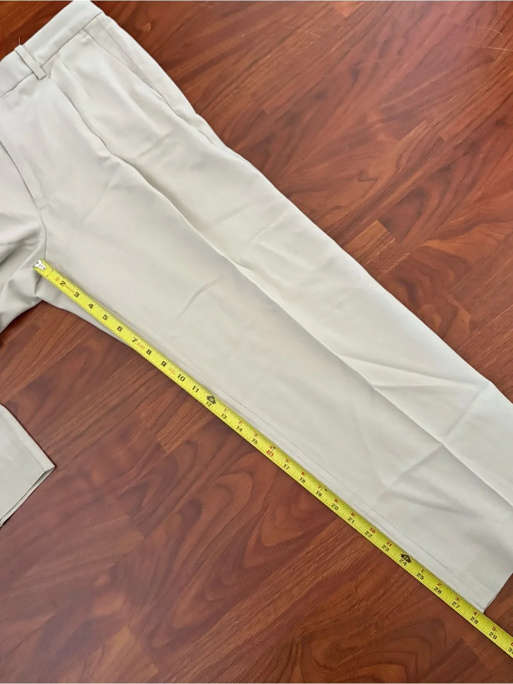 Tommy Bahama Trousers Mens 35x28 Khaki Silk Cotton Blend Pleated Dress Pants USA